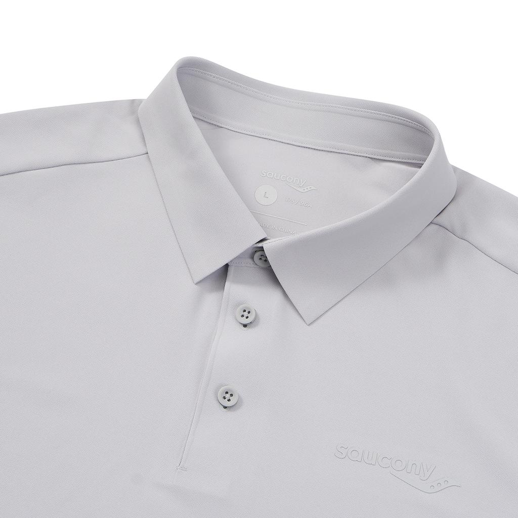 SAUCONY Urban Lifestyle Series Pullover Comfortable Fashion Short Sleeve Polo Shirt Men Tops Advanced-Gray SA2259SP01C-GR065