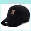 Sports Style Baseball Cap For Men With Fleece Lining Windproof Warmth For Outdoor Activities