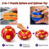 3D Printed Press Spin Fidget Ball 360 Degree Rotation Sensory Desktop Toy Stress Anxiety Relief  Concentration Gift For Adults