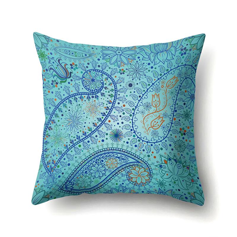 Retro Nostalgic Bohemian Ethnic Style Polyester Pillowcase Car Decoration Home Printed Pillowcase
