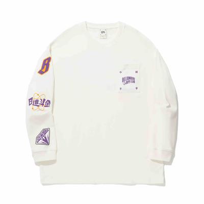 Li Ning X Billionaire Boys Club Kollaboration Sport Lifestyle Serie Locker geschnitten Rundhalsausschnitt Buchstabenprint Pullover Langarm T-Shirt AHSU559-1