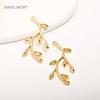 14K Gold Plated Tree Of Life Pendants Jewelry Making,High Quality Brass Metal Branch Charms For Women