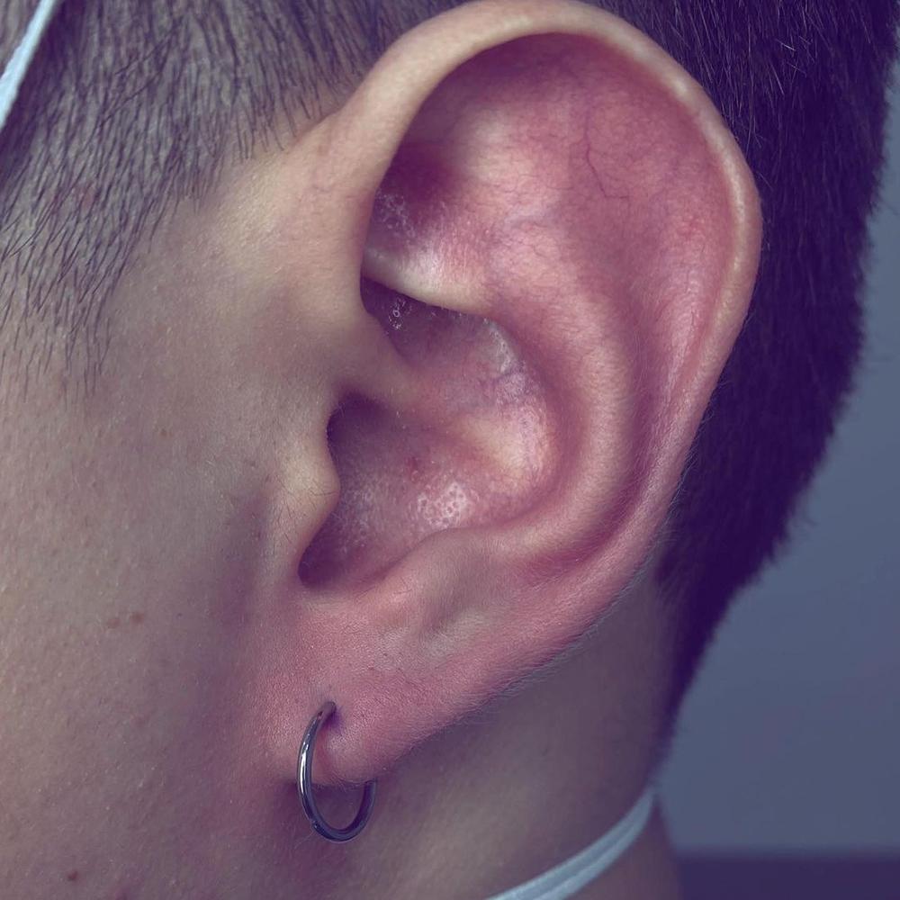 Anelli Naso a Cerchio Articolato in Titanio ASTM F136 Grandi Destri 20G 18G 16G Anello Septum Gioielli per Piercing Corporeo Helix Cartilagine Rook Orecchino