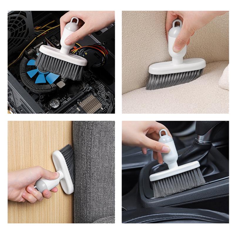 1/2Pcs Multifunctional Keyboard Cleaning Brush 2-In-1 Soft Bristle Dust Remover Tool Household Crevice Brush Window Gap Brush