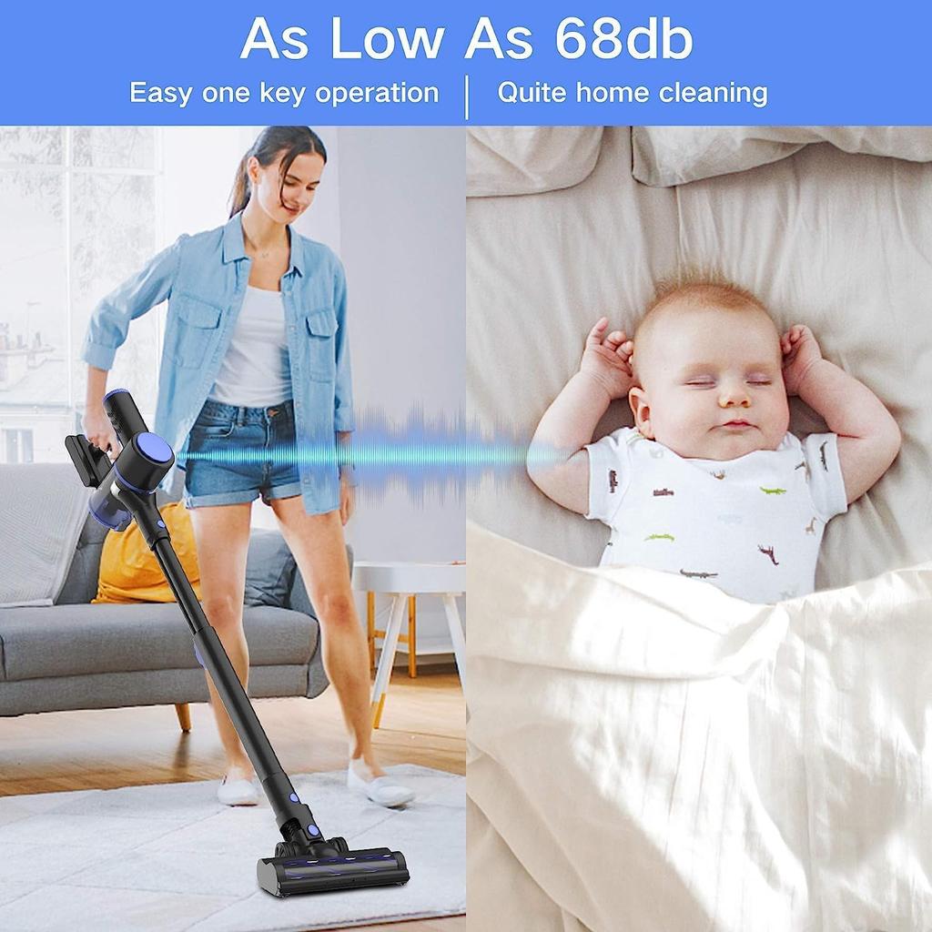 Cordless Vacuum Cleaner, 4-in-1 Vacuum Cleaners for Home, Handheld Vacuum Cleaner with 40 mins Runtime, Stick Vacuum for Apartment, Carpet, Black 1