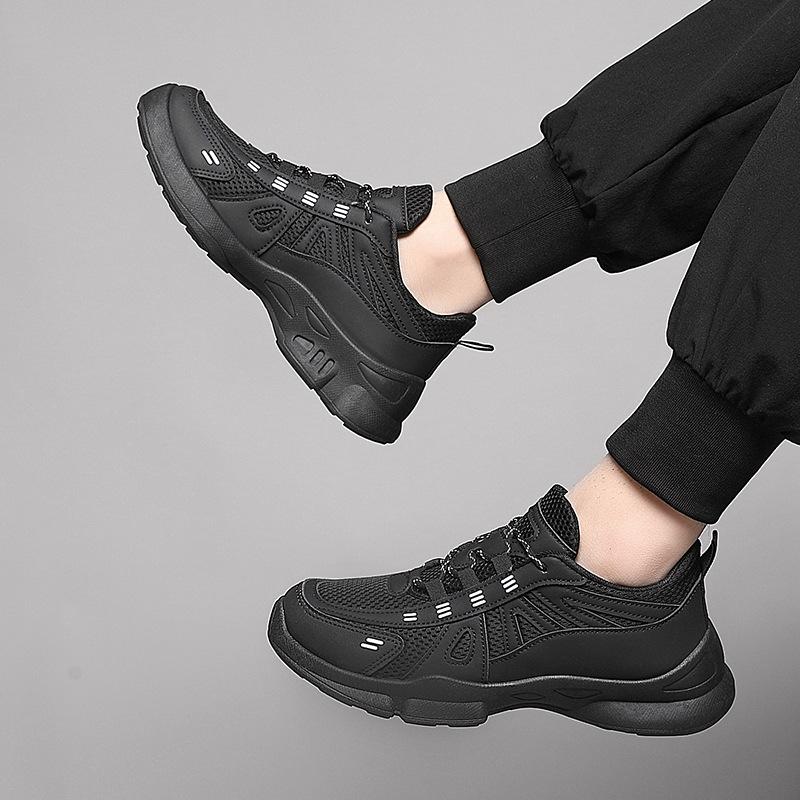Walking Shoes Casual Sports Shoes Fashionable Versatile Flying Woven Mesh Breathable Non-slip Shoes