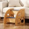 Dog Stairs for Small Dogs Wooden Pet Ramp for Bed Couch Car Non-Slip 2-Step Ladder for Small Old Short-Legged Puppy Cat