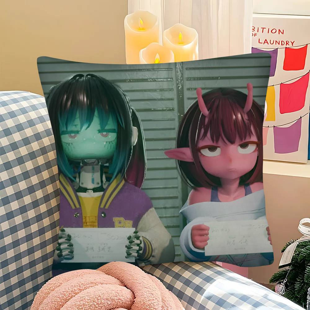

pc MILKY SSUBWAY Anime Movie Pillow Case Fashion Square Pillowcase Bedroom Sofa Room Ins Decoration Leisure 40x40 cm