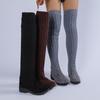Women S Thick Platform Wedge Heel Over The Knee Boots Large Size Winter