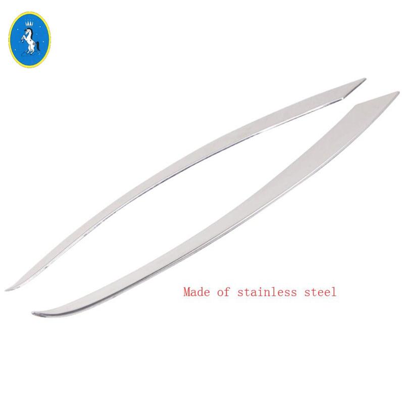 Rear Bumper Fog Lights Lamps Eyelid Foglight Eyebrow Strip Cover Trim Fit For Lexus ES 2018 - 2025 Stainless Steel Accessories