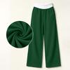 Women's Casual Color Block High Waist Loose Wide Leg Sweatpants