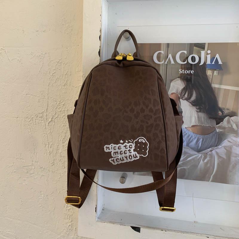 Schoolbag Casual Backpack Women's 1011 New Simple Commuting Fashion Versatile College Student Travel Lightweight Large-capacity Backpack