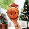 10PCS Christmas Handheld Balloons Santa Snowman Elk Gingerbread Man DIY New Year Merry Christmas Atmosphere Party Decoration ZYF