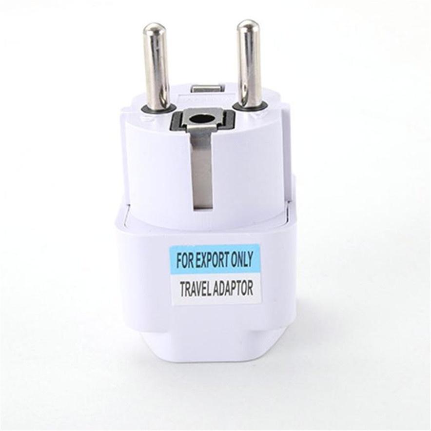 Universal EU German Conversion Plug Adapter European Germany Australia Chinese Power Socket White Travel Conversion Plug