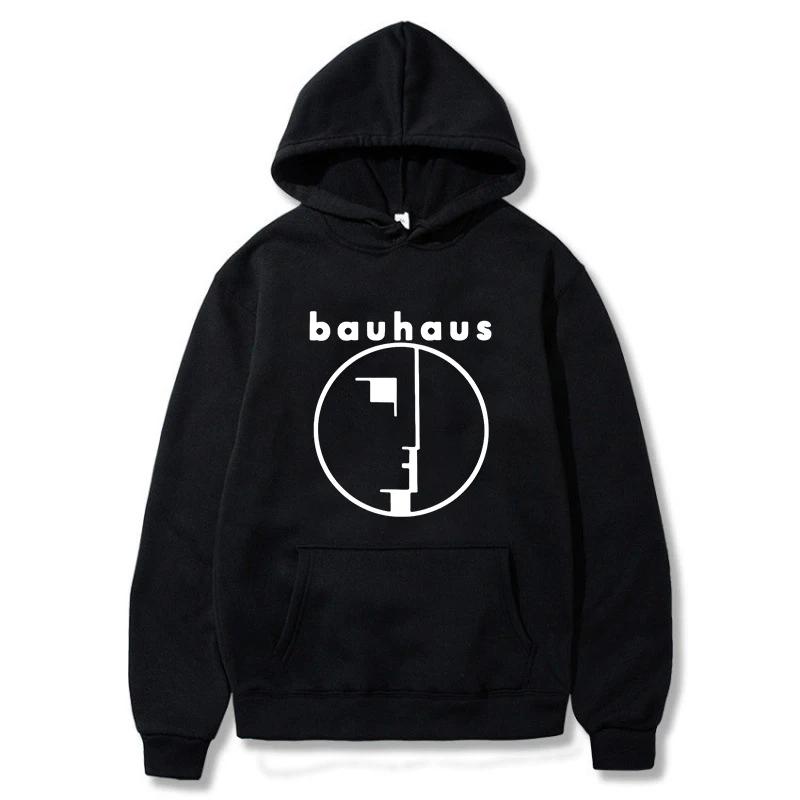 Men's Hoodie Bauhaus Post Punk Goth Rock Crew Neck Graphic Printed Sweatshirt Fashion Casual Plus Size Women Pullover Hoody