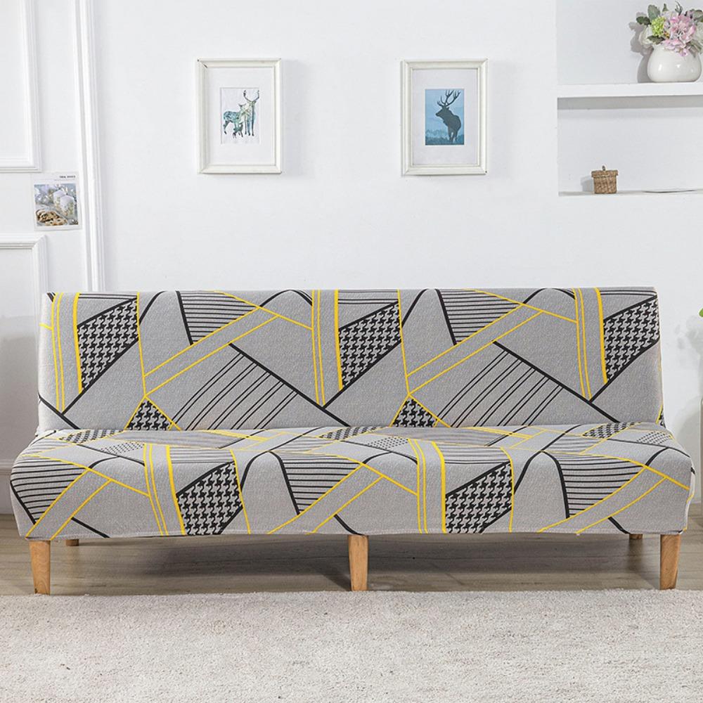 Milk Silk Elastic Sofa Cover Slipcover Furniture Protector Dustproof Stretchable No Armrest Full Coverage