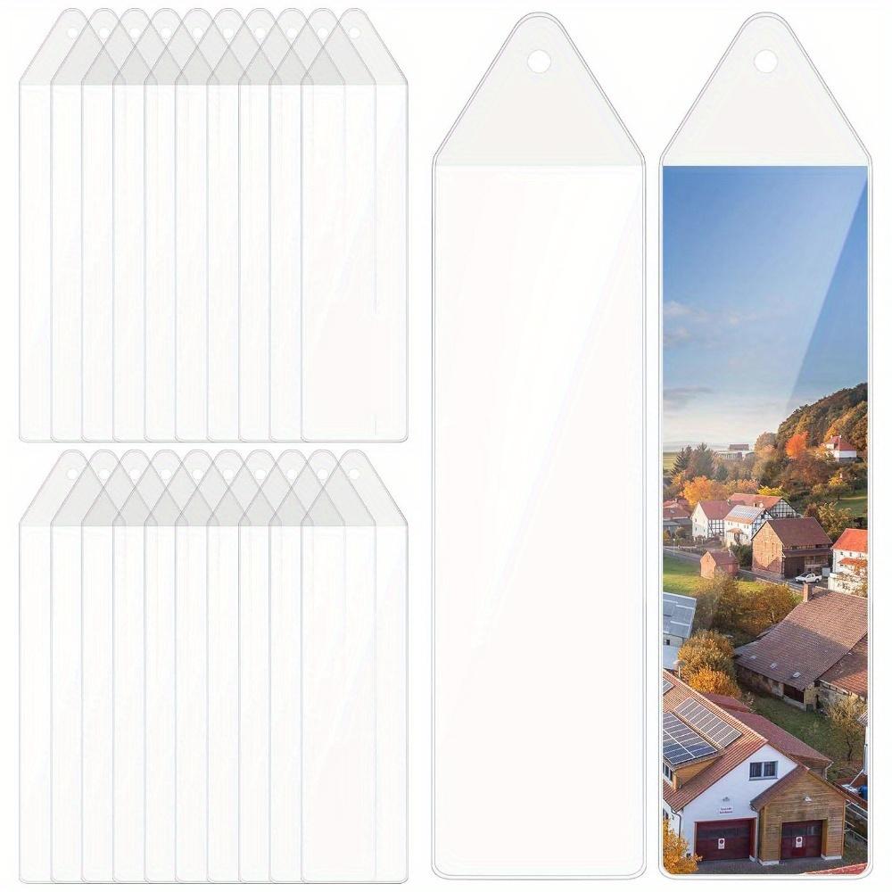 

20 шт. Пластиковые прозрачные закладки-рукава, прозрачные рукава для фотобудок, пустые рамки для фотобудок, виниловые закладки для книг, держатели для свадебных фотополосок, чтения 20pcs clear