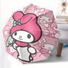 1pc My Melody Automatic Opening and Closing Umbrella - Lightweight 3-Fold Design, Suitable for Fans, Travel, Daily Use, Interesting Shape, Considerabl