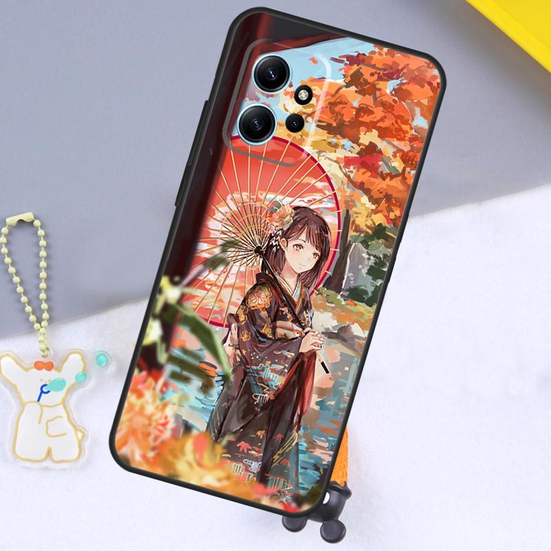 Japanese Art Kimono Tattoo Case For Xiaomi Redmi Note 13 9 10 11 12 14 15 Pro Plus Cover For Redmi 15 C 14C 10C 12C 13C