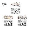 Spooky Glass Clings for Home 2 Sheets Halloween Window Stickers, Bat Spider Web Static Cling Decals, Ghost Pumpkin Stickers Waterproof Doors Windows,