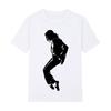 Unisexs Michael Jackson Pattern Printed Retro Round Neck Tshirt Hip Hop Rock Neutral 100 Cotton Soft Breathable Short Sleeve