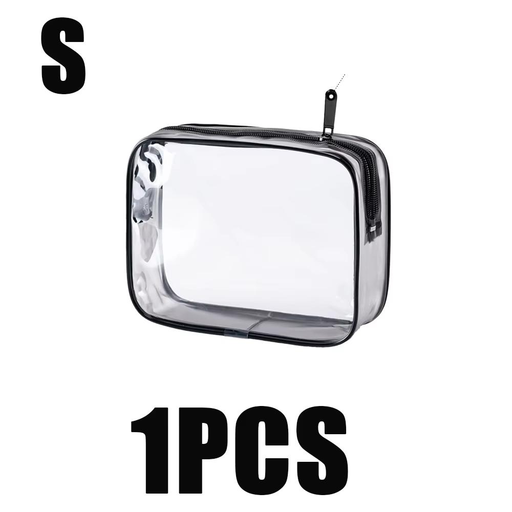 

1/3 шт. Прозрачная косметичка ПВХ Водонепроницаемая Износостойкая Сумка для туалетных принадлежностей Многофункциональная Сумка для хранения кукольной одежды, полотенец, косметики