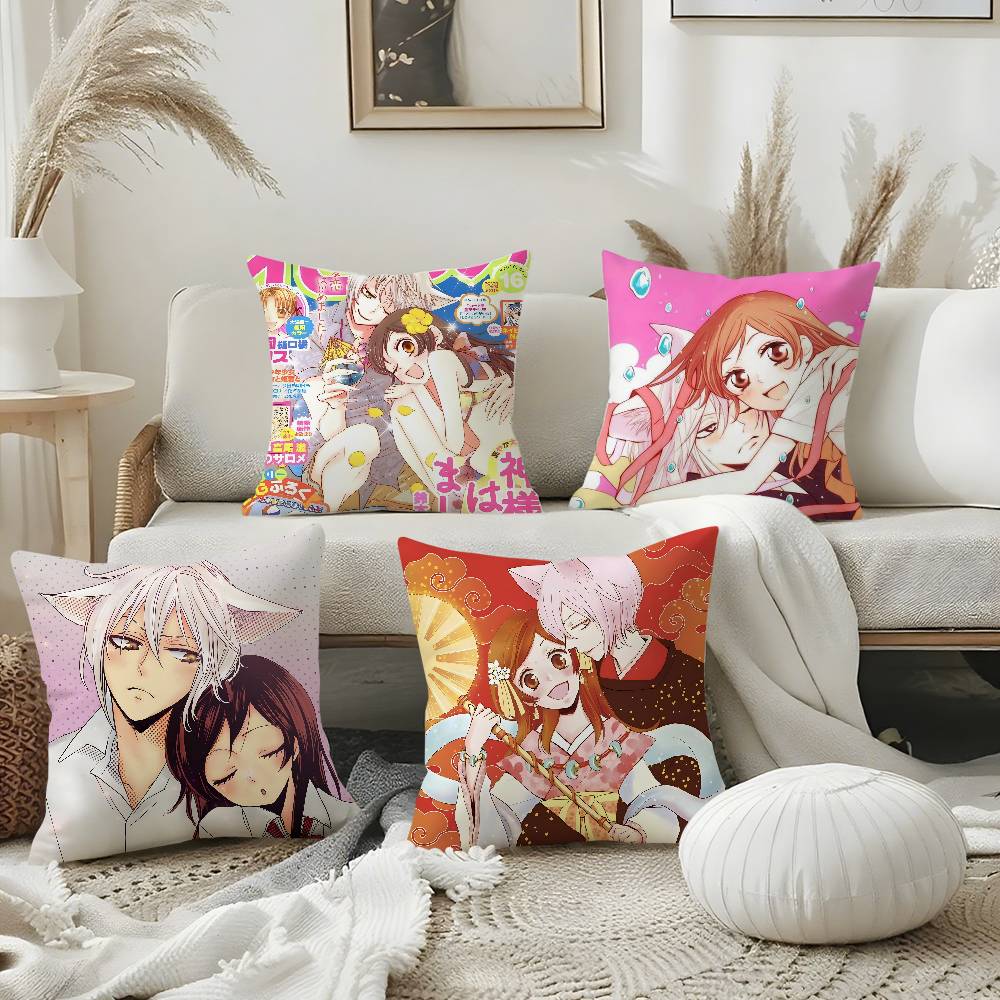 Love Anime K-Kamisama HajimemashitaS Pillow Case Soft Plush Fabric Double Sided Print Decorative Home Living Room Gift Cushion