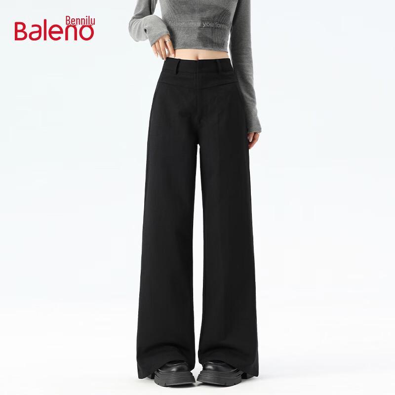 Baleno Women s High-Waist Pleated Casual Trousers L