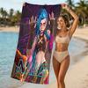 Customizable personalized beach towels Jinx themed designs.Suitable for the beach, yoga, sports;ideal as beach accessories