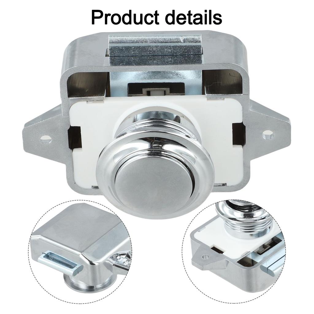 Camper Car Push Button Latch Push Button Catch Lock RV Caravan Boat Drawer Cabinet Door Catch Latch Knob Furniture