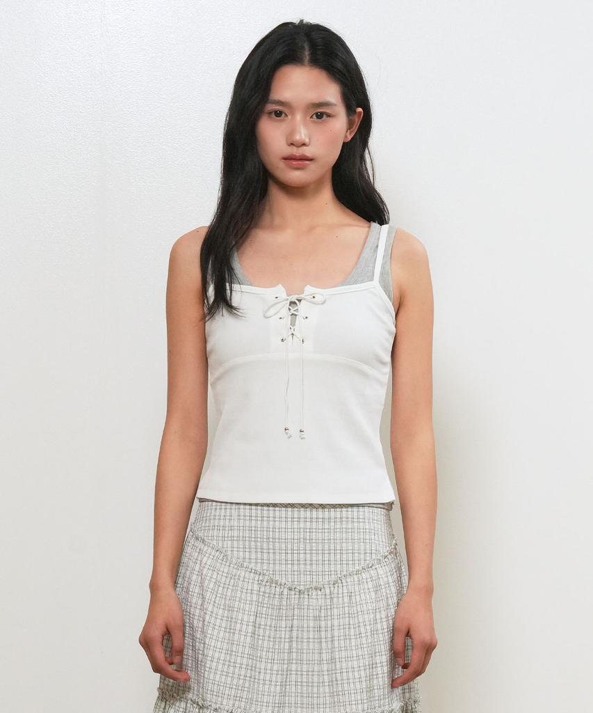 GENERALIDEA Eyelet Sleeveless [White] / Gf2Lts521