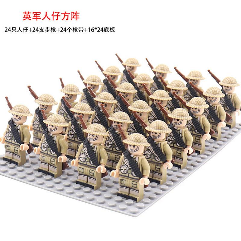 Military German, Soviet And American Legion New Doll Phalanx Set Rifle Assembly Building Block