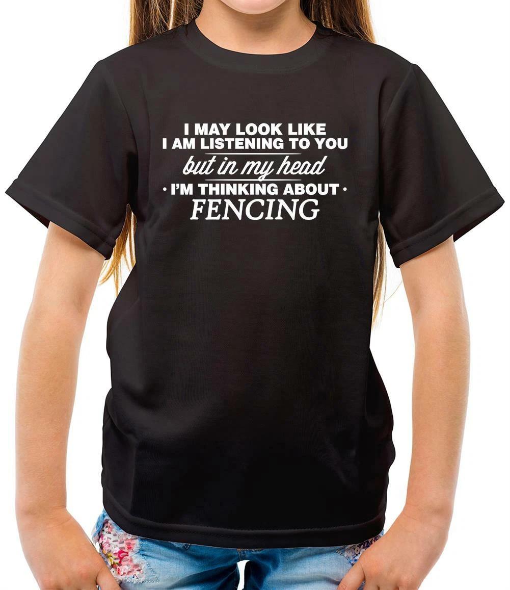 

In My Head I m Fencing - Kids T-Shirt - Fencer - Hobby - Sport - Fan - Love 160