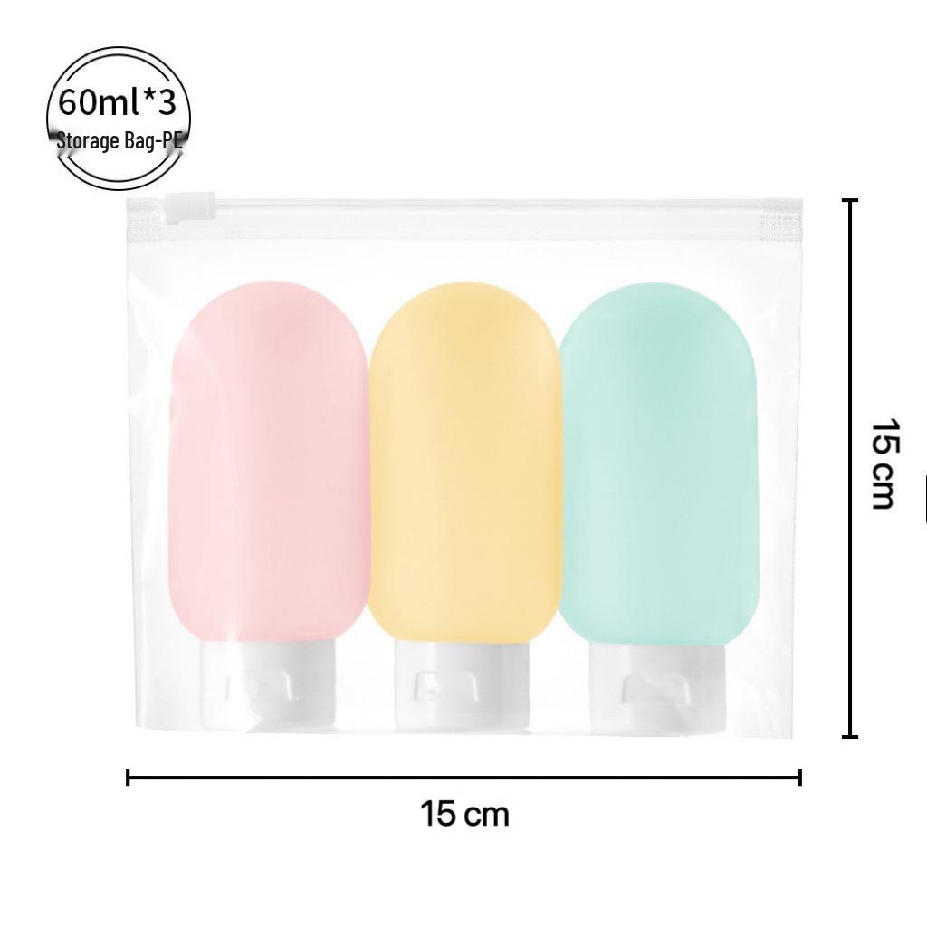 Portable 60ml Travel Dispenser Bottle for Shampoo, Shower Gel, and Facial Cleanser