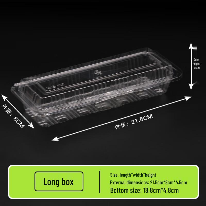 Disposable Transparent Buckle Sushi Boxes
