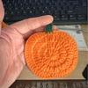 1pc Crocheted Non-slip Knitted Coaster Cup Mat Holder Coffee Tea Drinks Pumpkin Coaster  Drink Stand Kitchen Insulated Pad