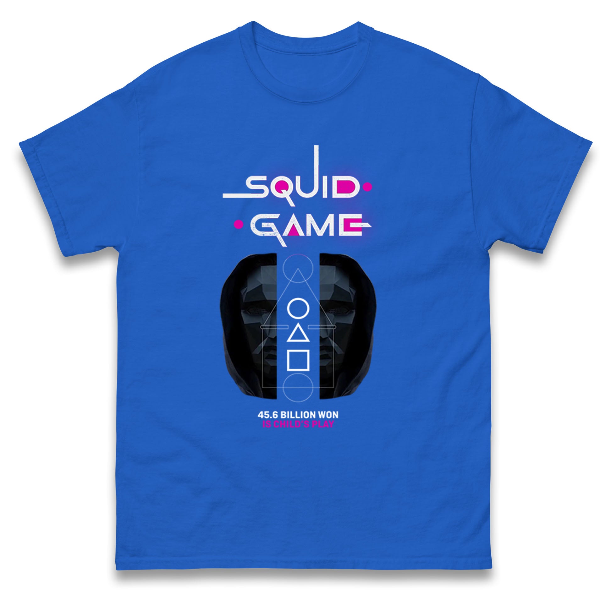 Squid Game Black Mask Mens T Shirt Womens Tops Tees L
