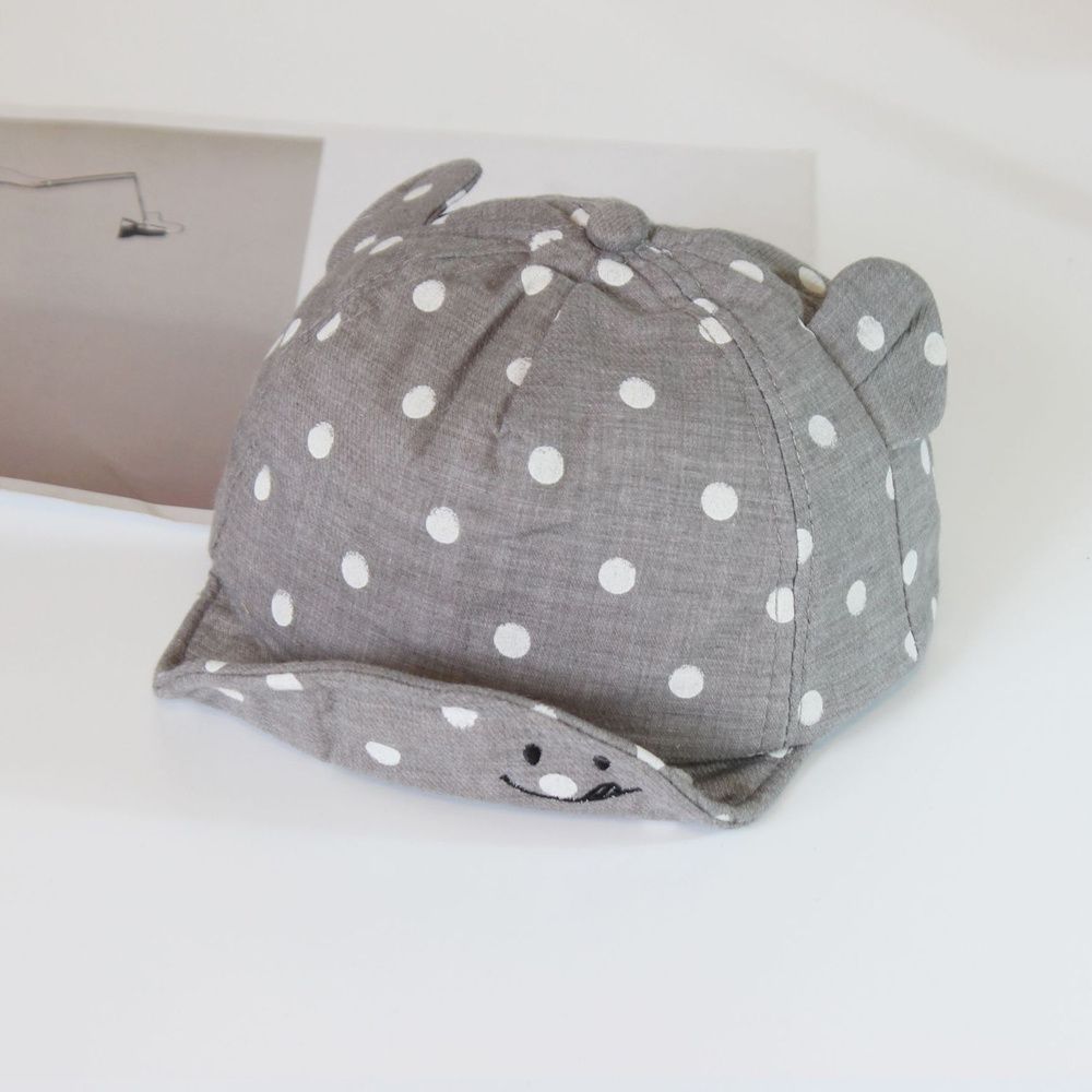 

New Outdoor For 6-24Months Panama Cap Children Sun Hat s Baseball Hat Dot Beach Caps Rabbit Ear Cap сірий