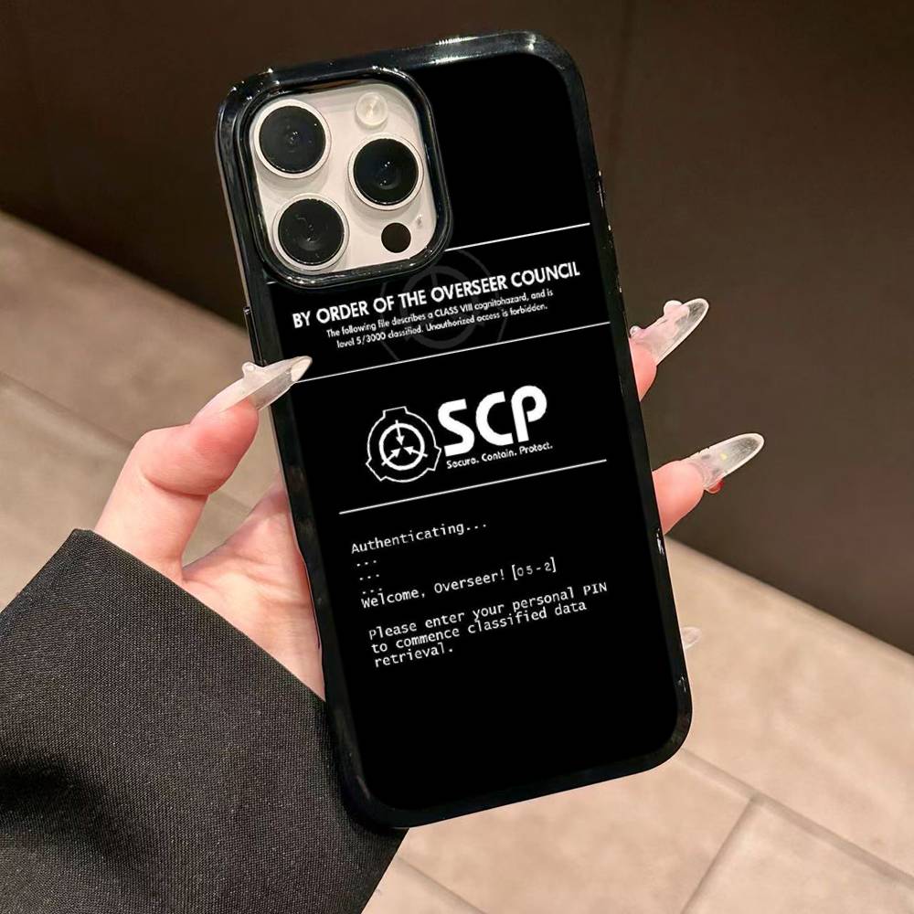 

Popular Sci-Fi Foundation Scp F-Foundation Phone Case For Iphone 16 15 14 13 12 11 Pro Max Plus Shockproof TPU+PC Hard Case iPhone 13 pro