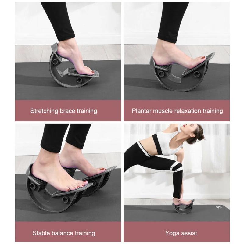 1PCS Plastic Foot Stretcher Rocker Leg Trainer Stepper Arm Calf Ankle Stretching Board Stretching Yoga Fitness Massage Pedal