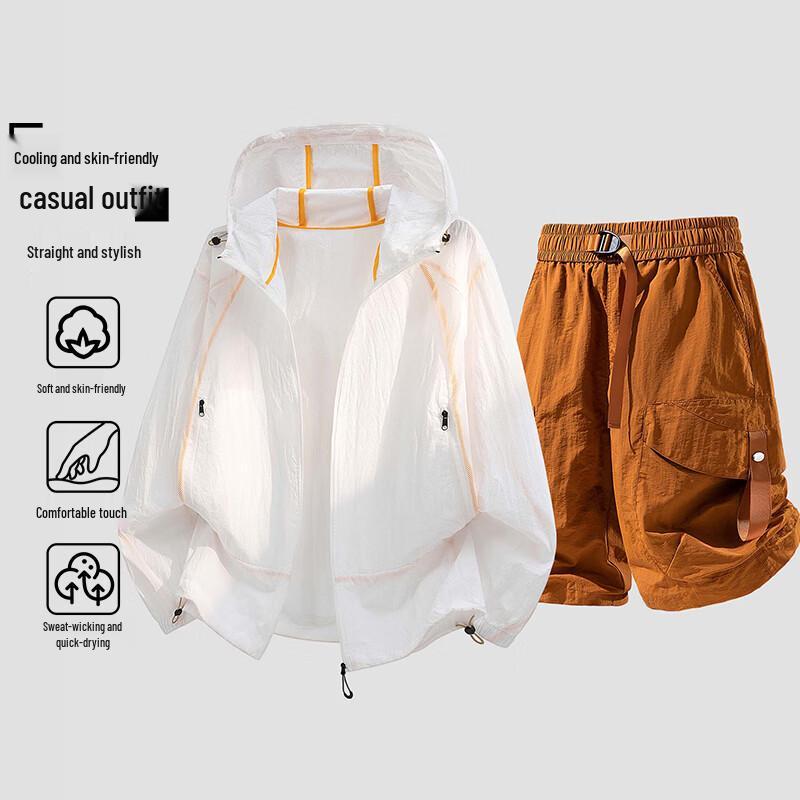 

VUUG Men s Lightweight Cooling Casual Two-Piece Set XL