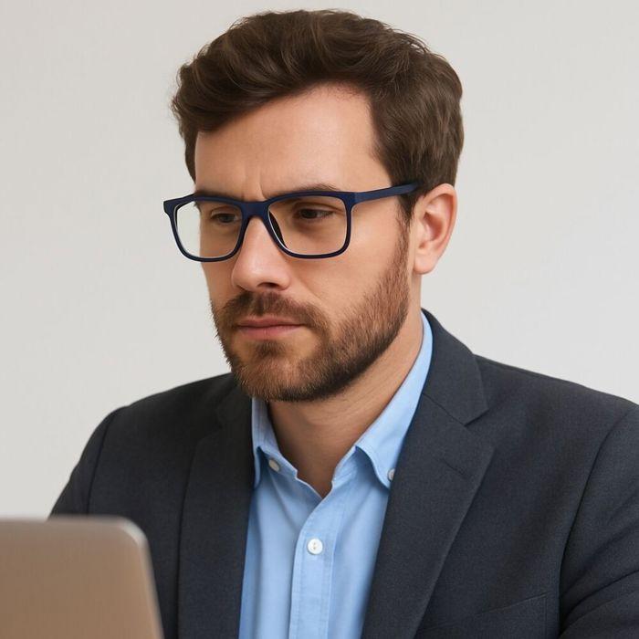 Reading Glasses - Free Spirit - Blue Model - Correction +2.00 - Anti-blue Light - Case Included