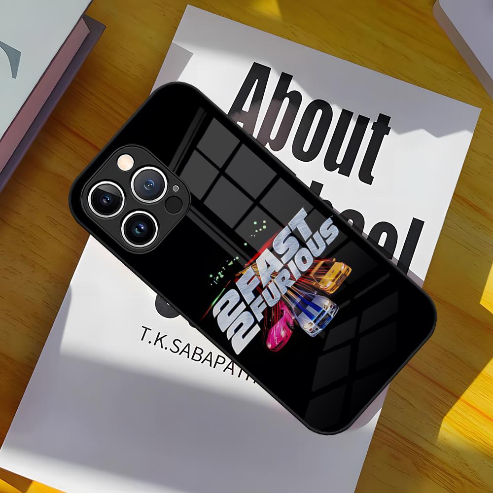 F-Fast And Furiou Phone Case Glass Cover For IPhone 17 15 Pro Max 14 Pro 16 12 11 13 Mini X XR XS 8 7 Plus SE