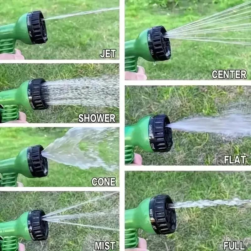 25FT-200FT Gartenschlauch Dehnbar Magische Wasserschläuche Hausgarten Tägliche Bewässerungswerkzeuge Hochdruck Autowäsche Reinigungs-Wasserpistole