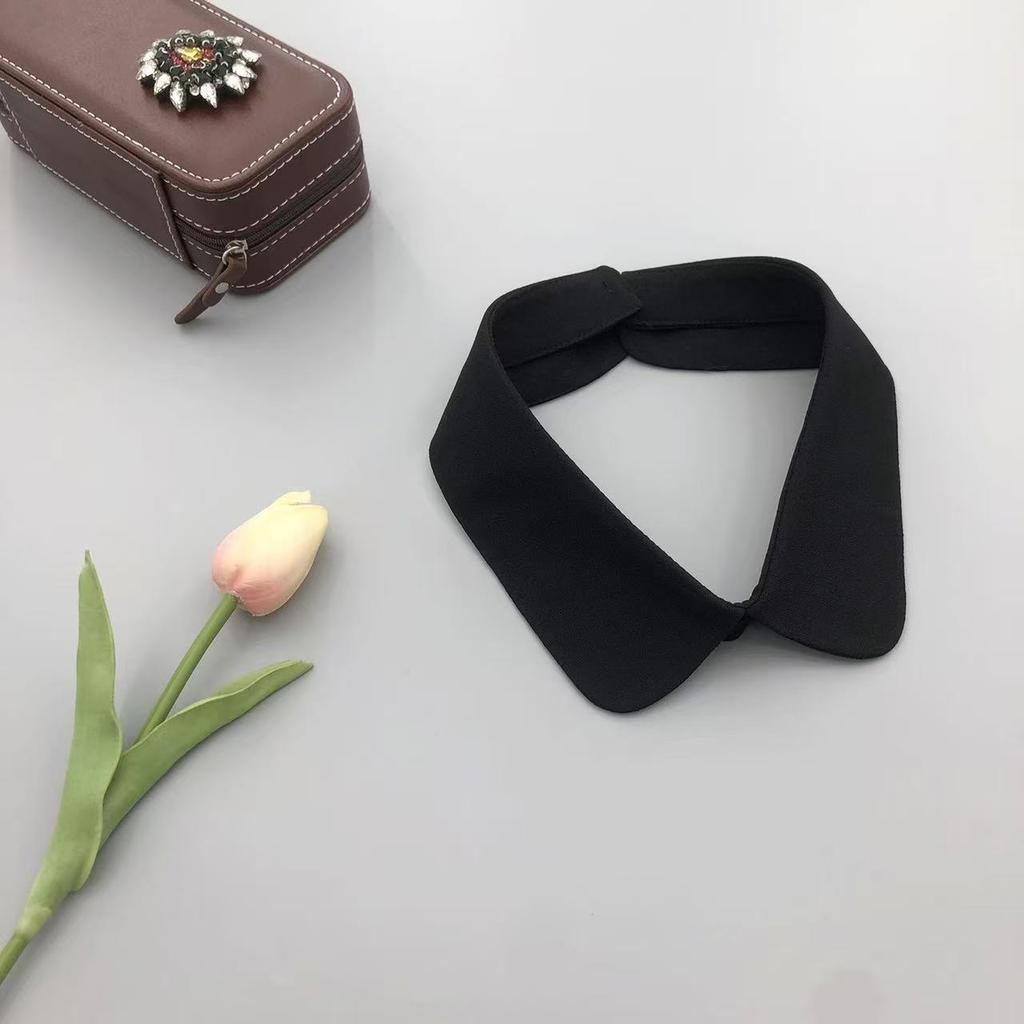 Women Cotton Irregular pattern Fake Collar Detachable Solid Color Shirt Hollow out False Collar Blouse Top Women Clothes Decor