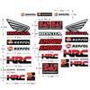 Honda Motorcycle Decoration Reflective Stickers Waterproof Scooter Helmet Decals HRC Modification Accessories Sponsor Stickers akn256