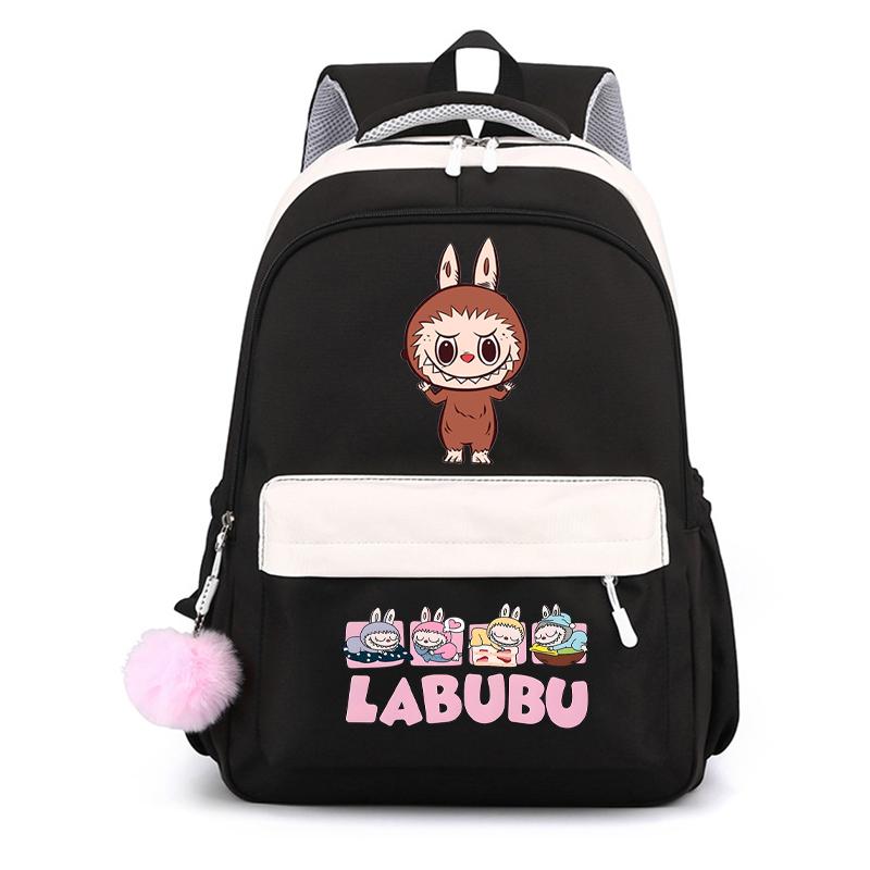 Cute Cartoon Printed Backpack Student Kid Schoolbag Women Large Capacity Waterproof Bookbag Kid Birthday Gift Travel Bag