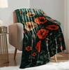 1 Stück Überwurf mit Aufdruck Wildblumenmuster Schöne Blumen Flanell Decke für Couch Bett Sofa Warme Decken Perfekte Festival Geschenke