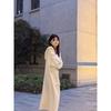 Premium long hooded knitted cardigan autumn and winter thickened lazy wind soft waxy big sweater jacket women
