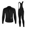 Mens Thermal Cycling Jersey Bib Pants Set Outdoor Bike Riding